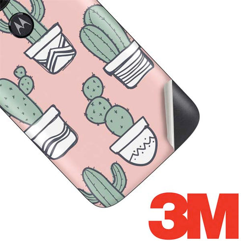 Pink Cactus Moto E5 Play Skin
